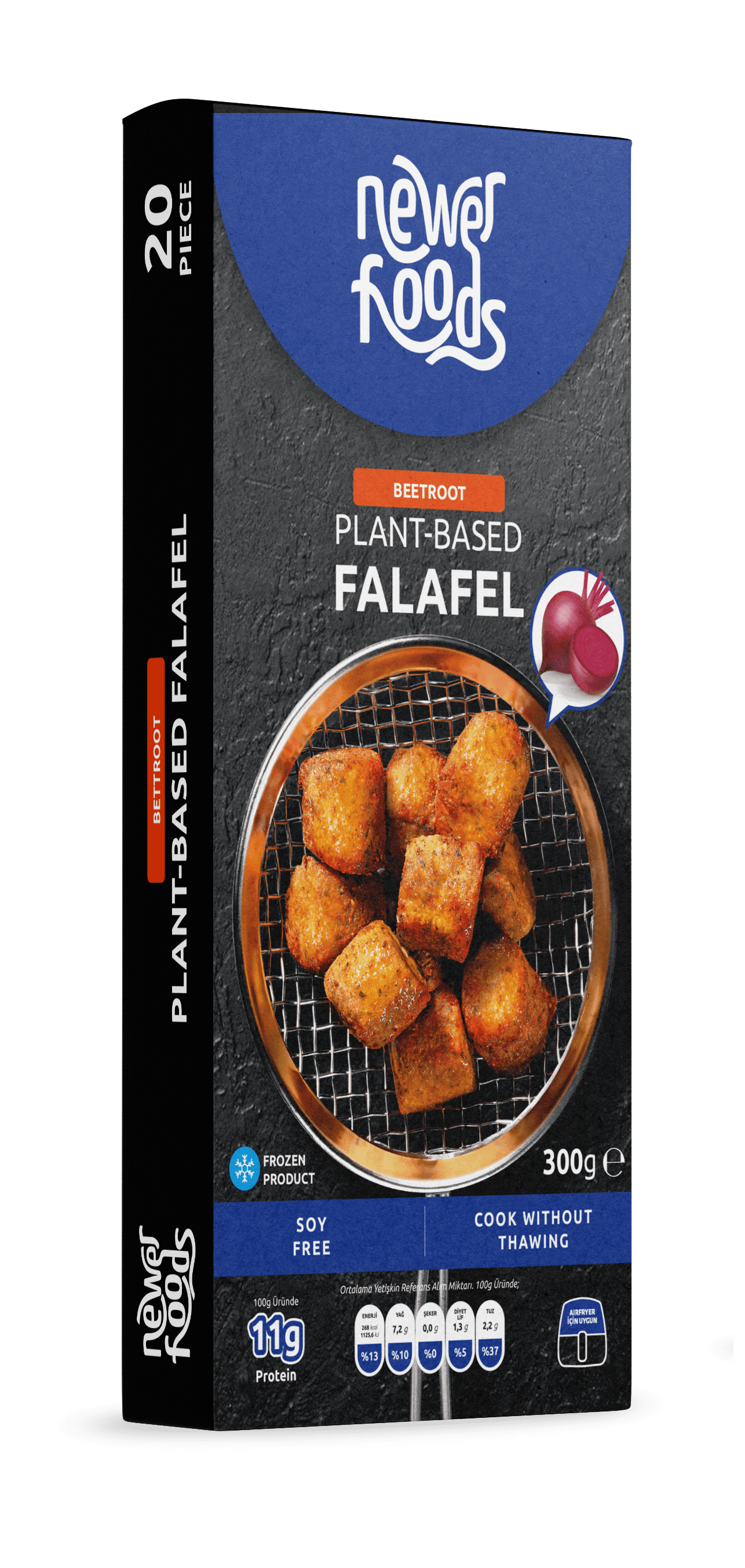 Newer Foods Beetroot Falafel Mockup
