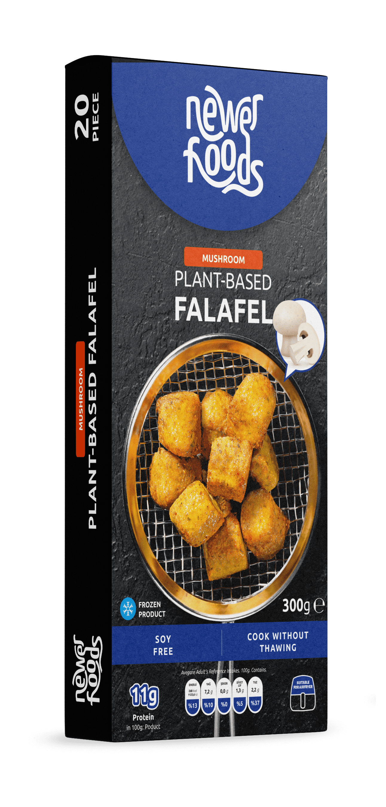 Newer Foods Falafel - Mushroom Mockup