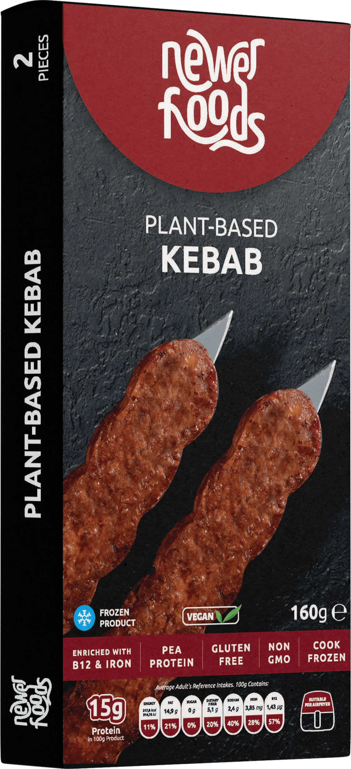 Newer Foods Plant-Based Kebab Mockup